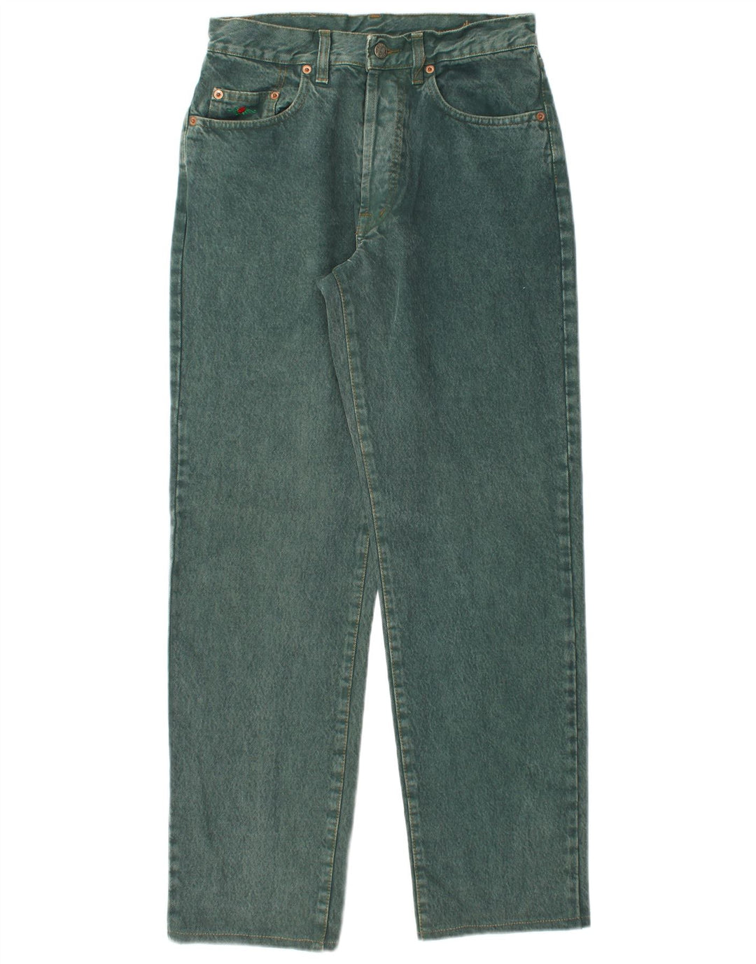 EL CHARRO Lige jeans til kvinder W31 L31 Grøn bomuld