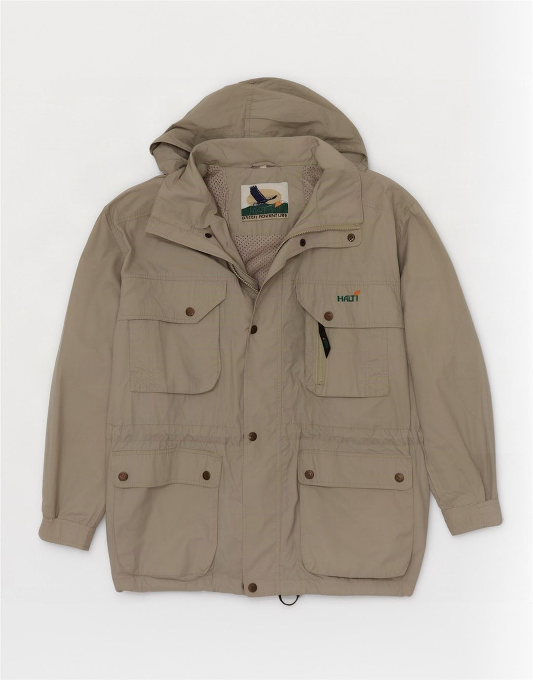 Halti Herre Hooded Utility Jacket UK 40 Large Green Polyester