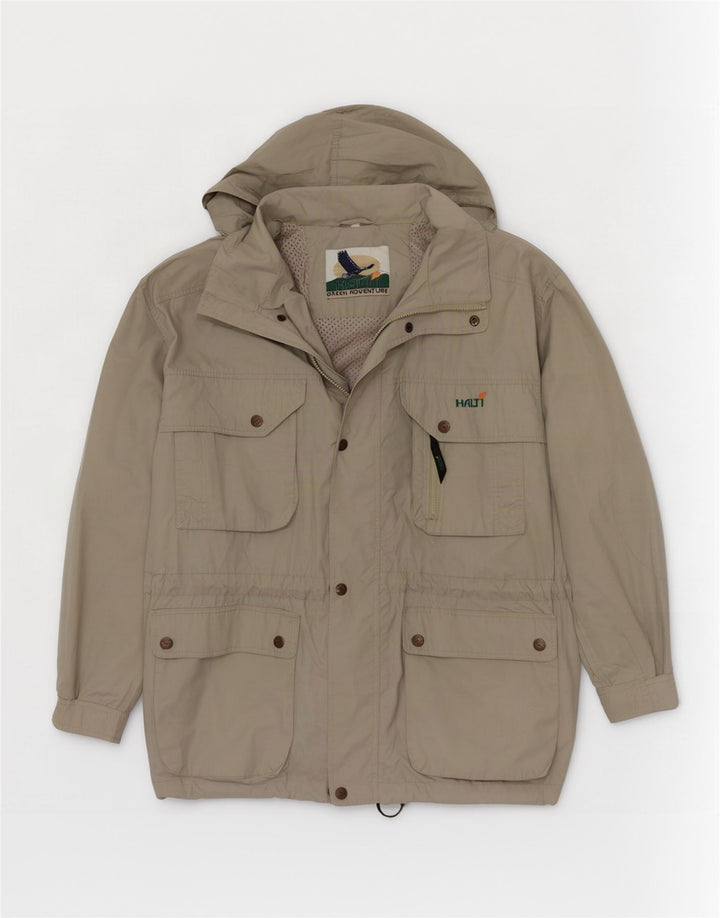 Halti Herre Hooded Utility Jacket UK 40 Large Green Polyester