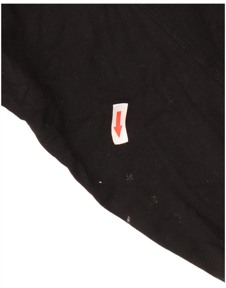Zara Dame 3/4 ærmet oversize sweatshirt trøje UK 14 Medium Sort