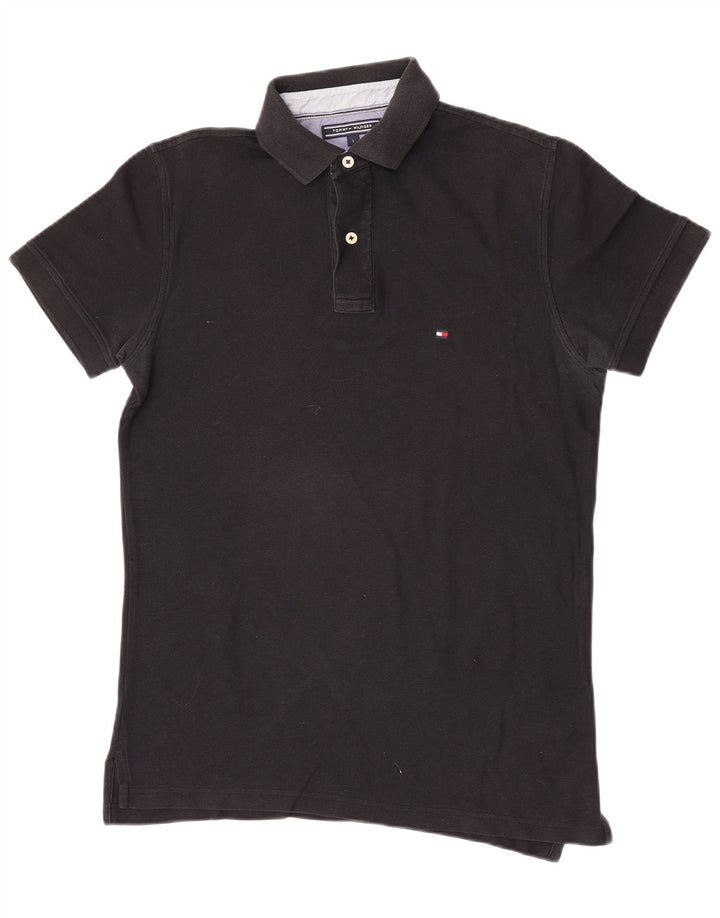 Tommy Hilfiger Herre Regular Fit Polo Shirt Lille sort bomuld