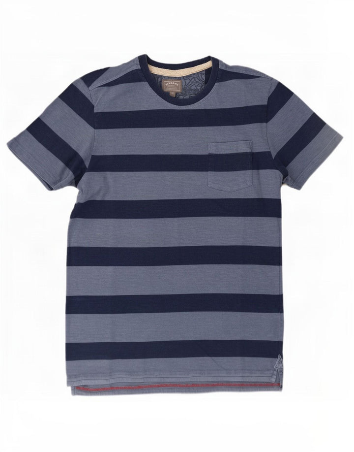 Fat Face Herre T-Shirt Top Medium Blå Stribet