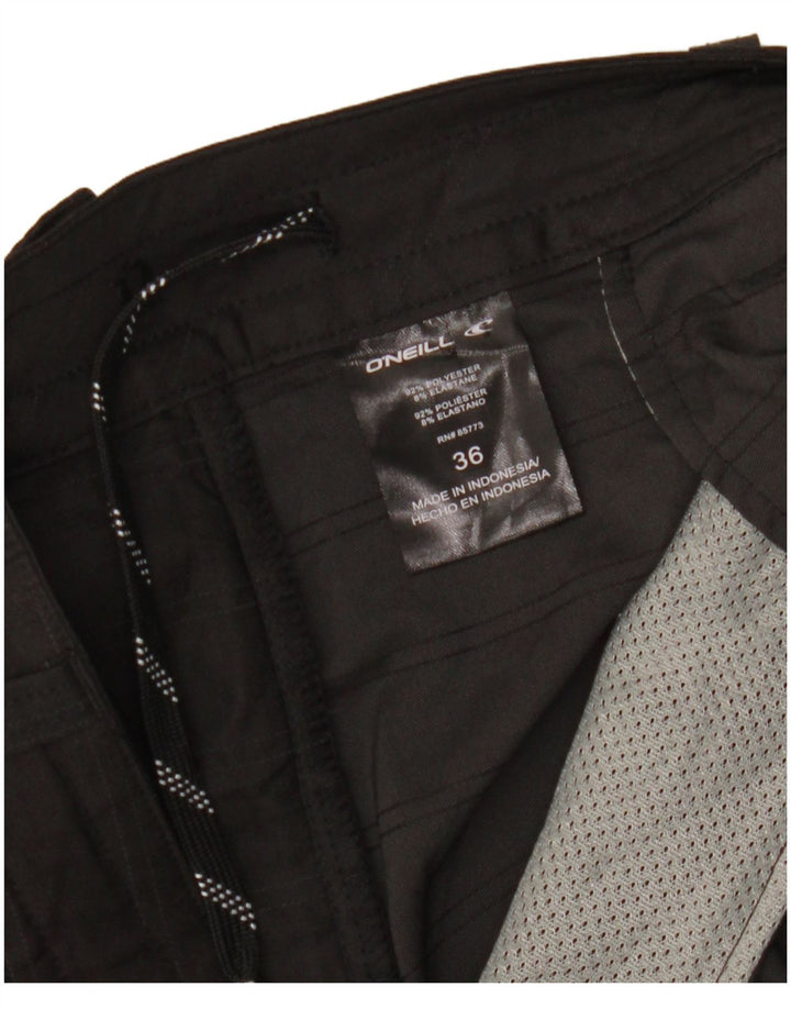 O'Neill Herre Cargo Shorts W36 Stor sort stribet polyester