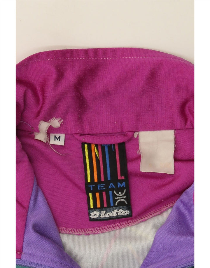 Lotto Womens Oversized træningsdragt Topjakke UK 14 Medium Lilla Colourblock