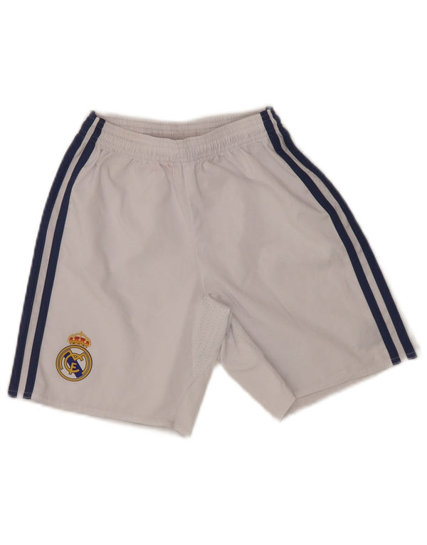 Adidas Boys Real Madrid Sportsshorts 9-10 År Hvid Polyester