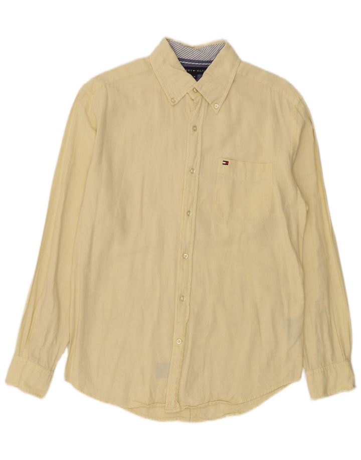 Tommy Hilfiger Herreskjorte Medium Gul Bomuld
