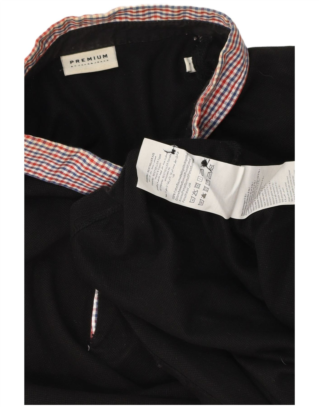 Jack & Jones herre poloskjorte stor sort bomuld