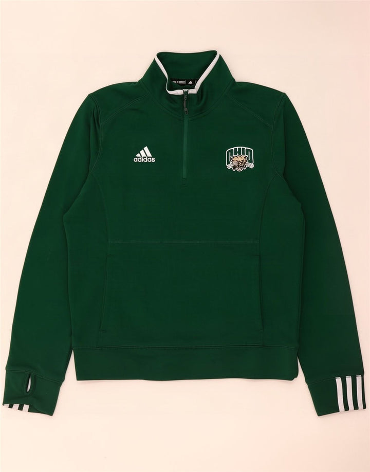 Adidas Herre Ohio Sweatshirt med lynlås, mellemgrøn