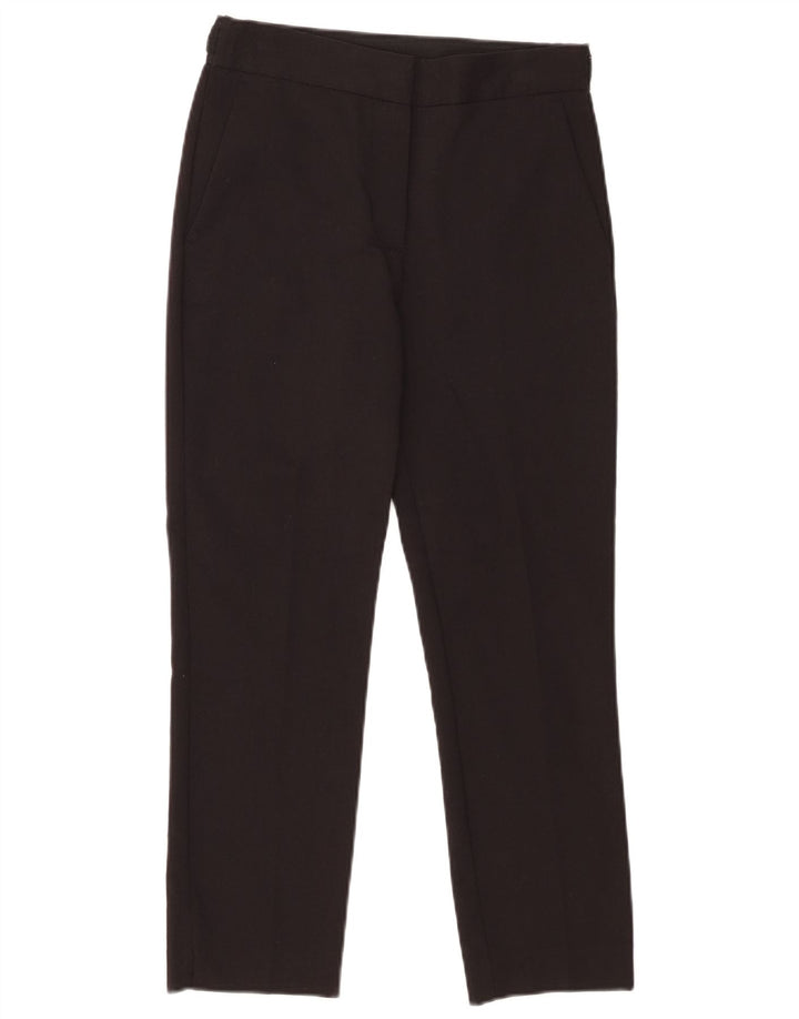 Zara Womens Cropped Trousers Small W26 L23 Sort