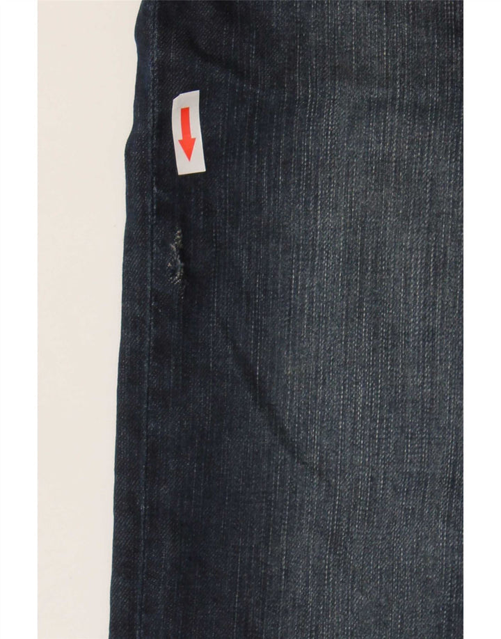 Hugo Boss Straight Jeans til mænd W38 L31 Marineblå bomuld