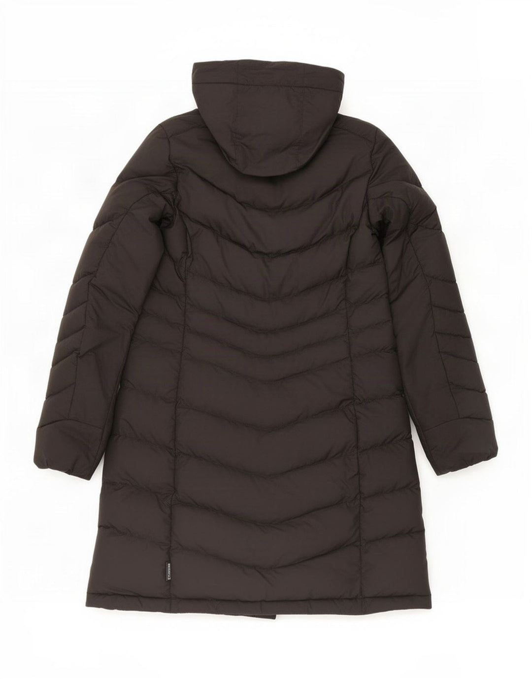 Jack Wolfskin Dame Hætte Polstret Frakke UK 10/12 Medium Sort Polyester