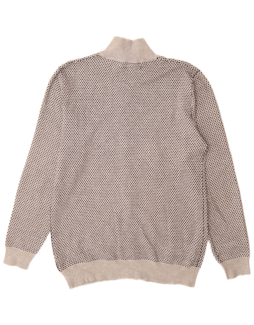Trussardi Herre Cardigan Sweater Stor Grå Plettet Viscose