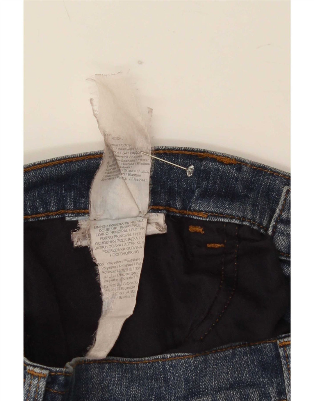 Trussardi Slim Jeans til mænd W32 L30 blå bomuld
