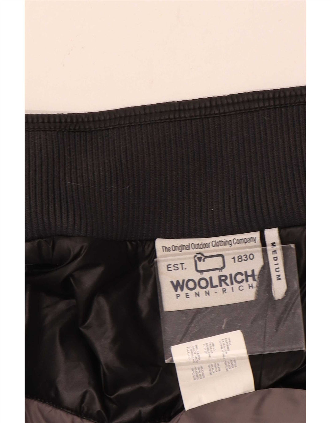Woolrich Herre Bomber Jacket UK 38 Medium Sort Nylon
