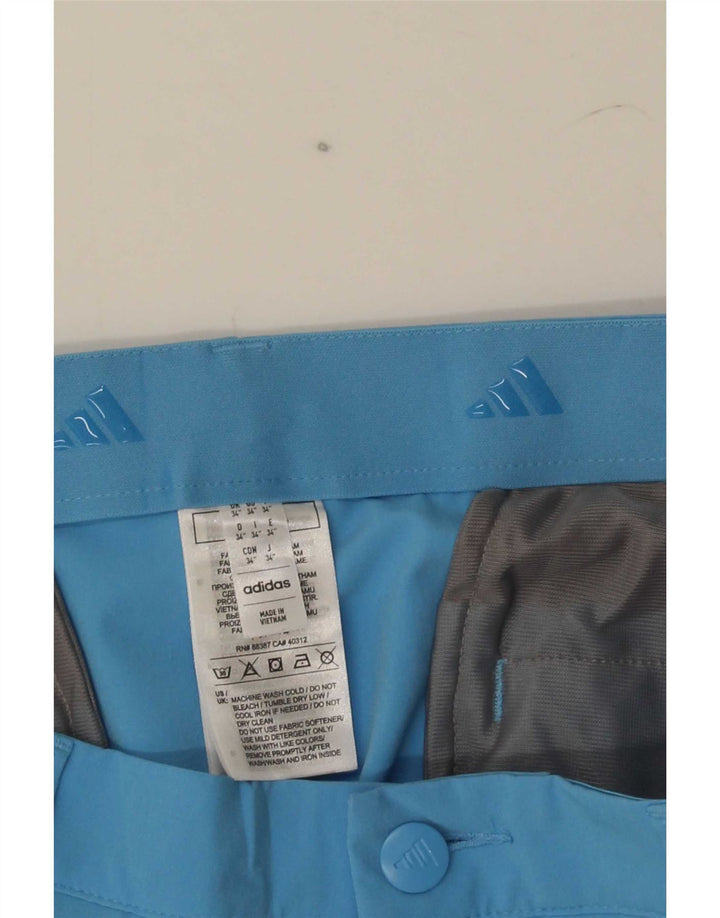 Adidas Chino Shorts til mænd W34 Large Blue Polyester