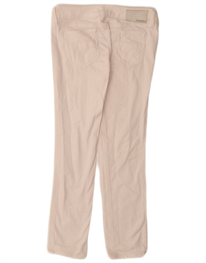 Diesel Dame Cuddy Slim Jeans W28 L29 Hvid Bomuld