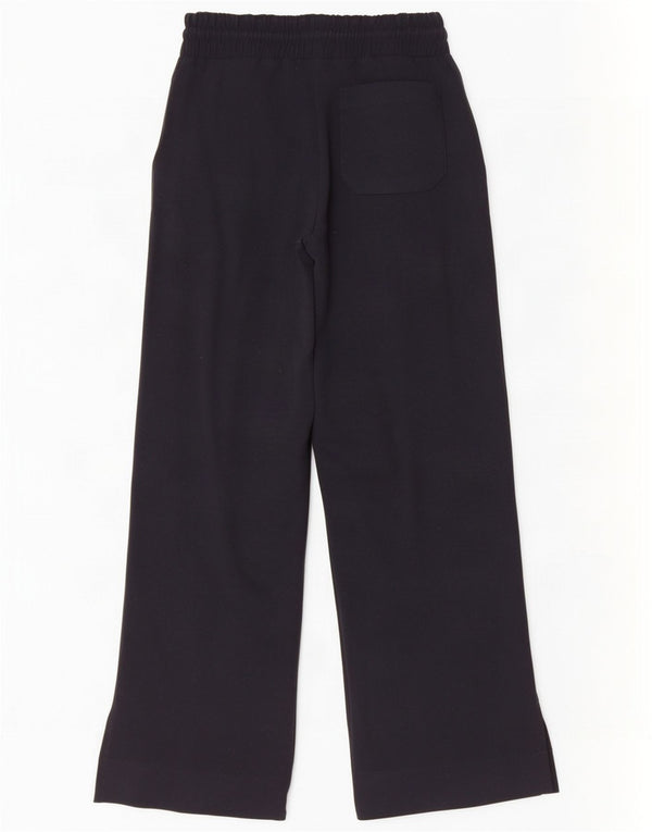 Reiss Womens Tracksuit Bukser med brede ben UK 10 Small Black Polyester