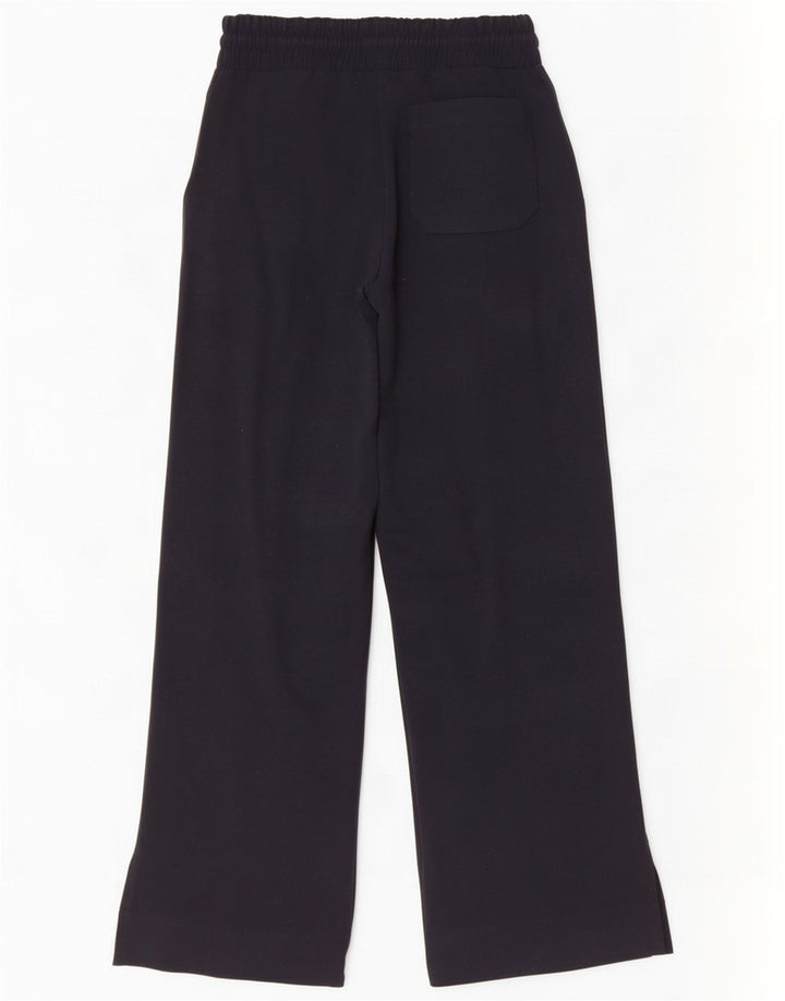 Reiss Womens Tracksuit Bukser med brede ben UK 10 Small Black Polyester