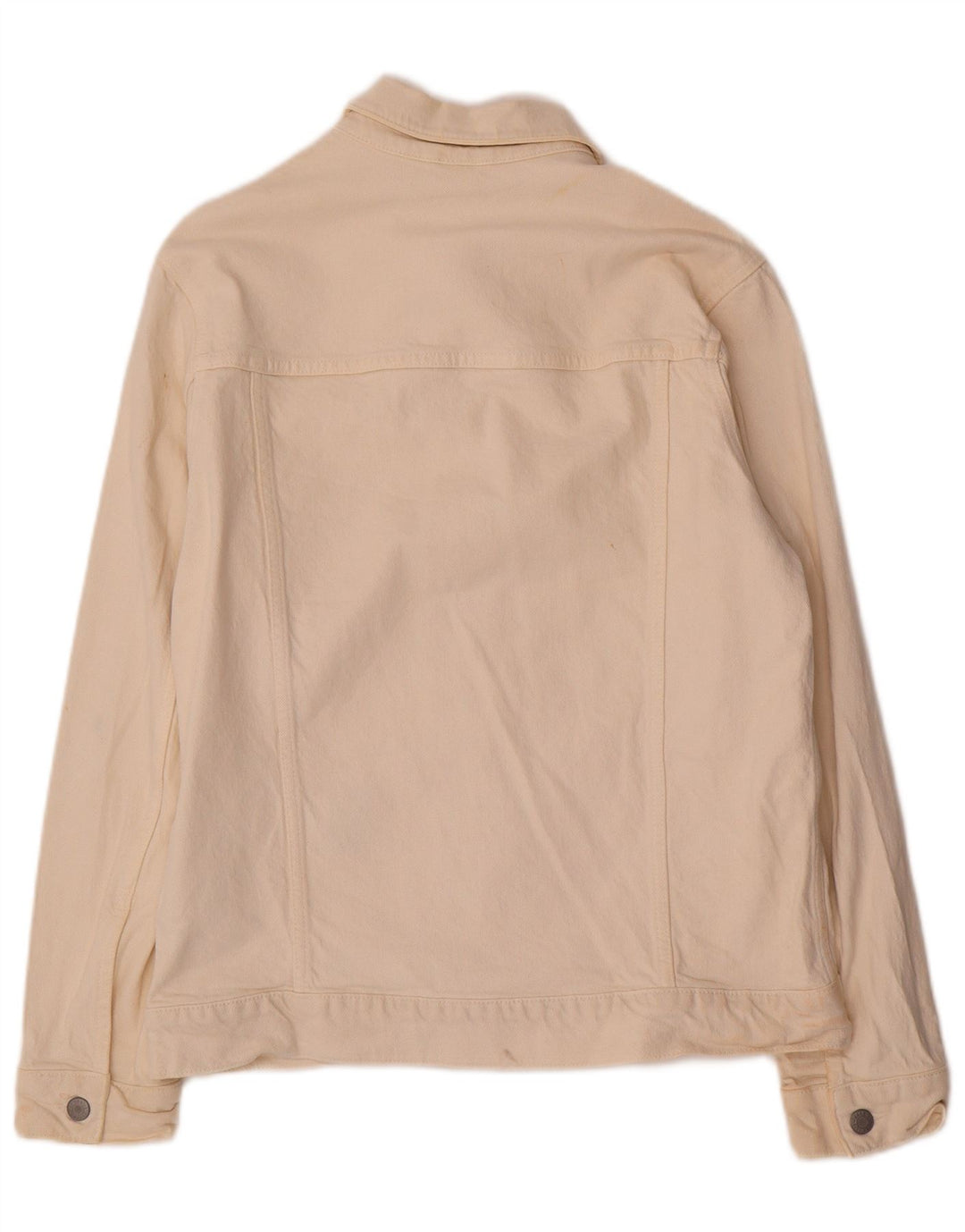 Zara Herre Denim Jacket UK 38 Medium Beige Lyocell