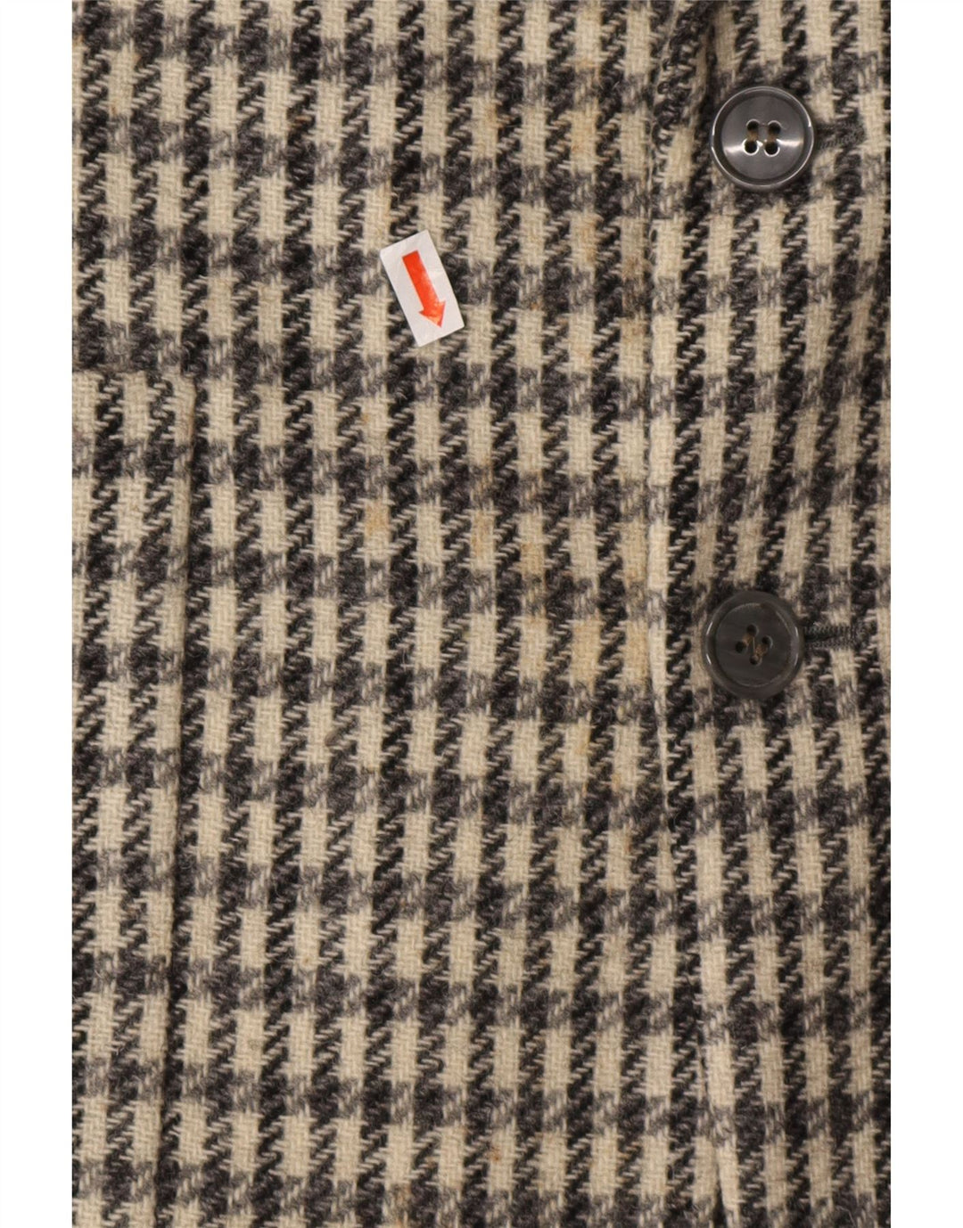 DEI FILZI Herre 3-knaps blazerjakke IT 48 Medium Grey Houndstooth