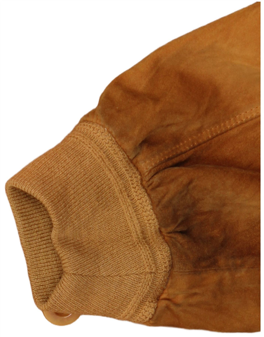 Vittorio Forti Herre Ruskind Bomber Jacket IT 50 Stort Beige Læder