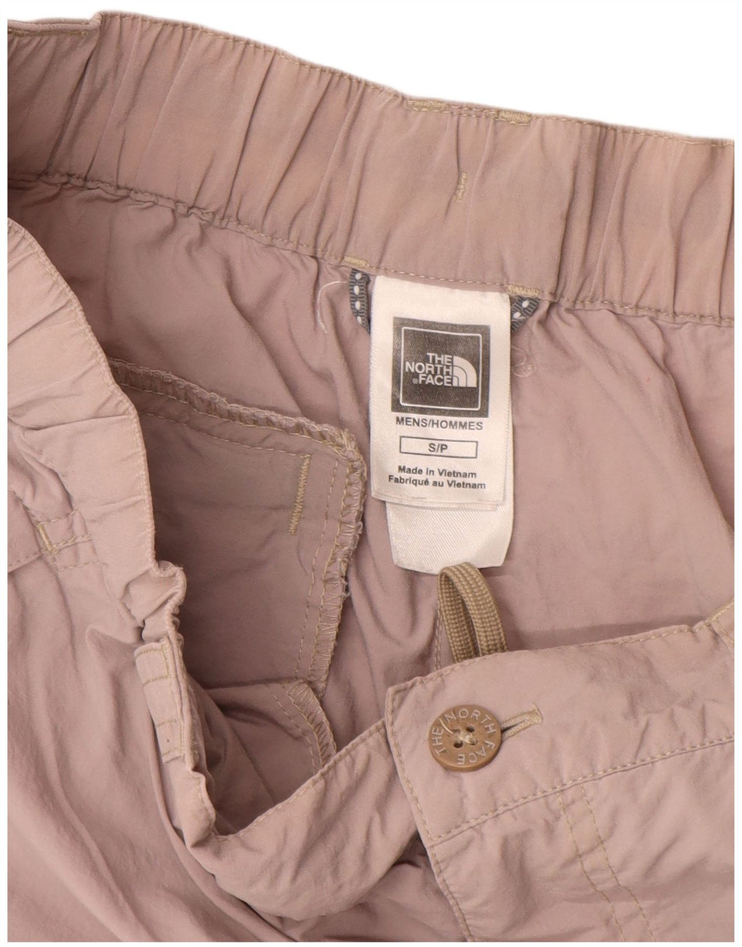 THE NORTH FACE Herre Cargo Shorts Små W28 Beige Nylon