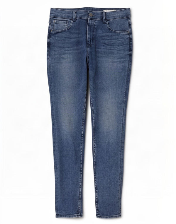 Marks & Spencer Womens The Ivy Skinny Jeans UK 12 Medium W30 L28 Blue