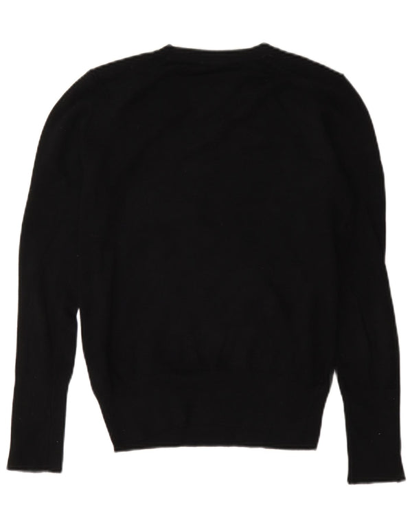 Zara dametrøjetrøje med rund hals DK 14 Medium Sort viskose