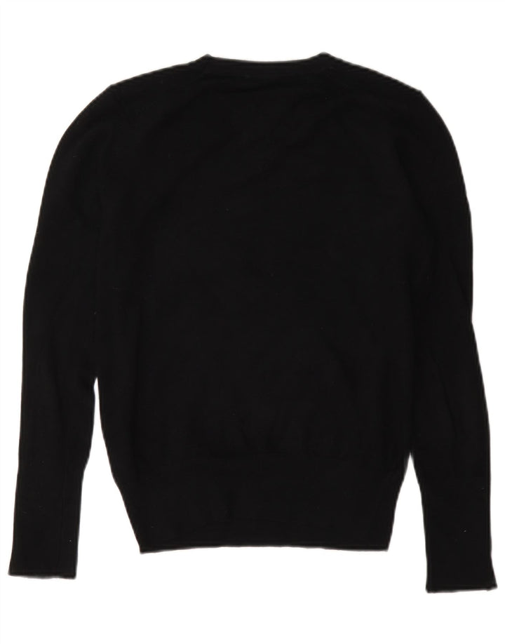 Zara dametrøjetrøje med rund hals DK 14 Medium Sort viskose