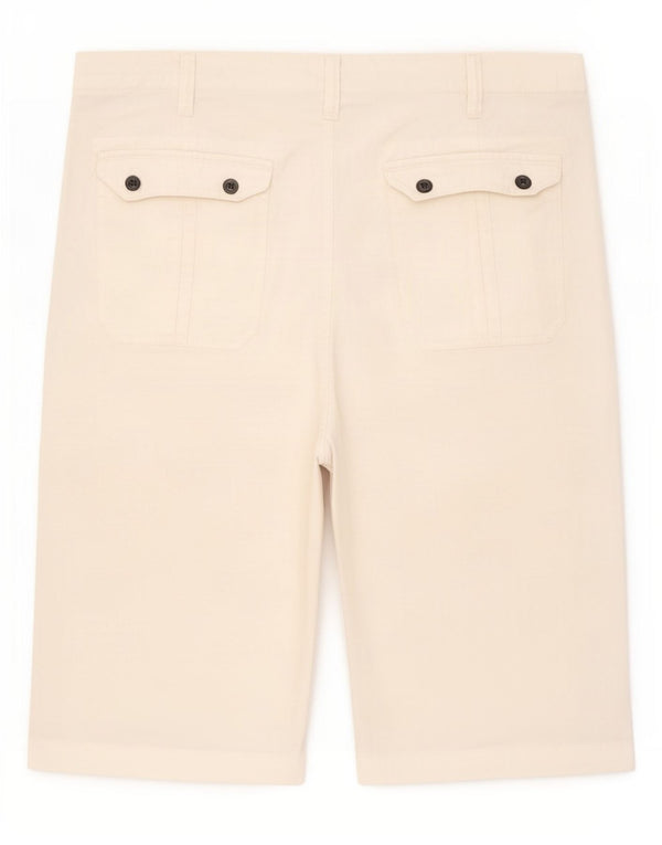 Marks & Spencer Herre Chino Shorts XL W38 Hvid hør