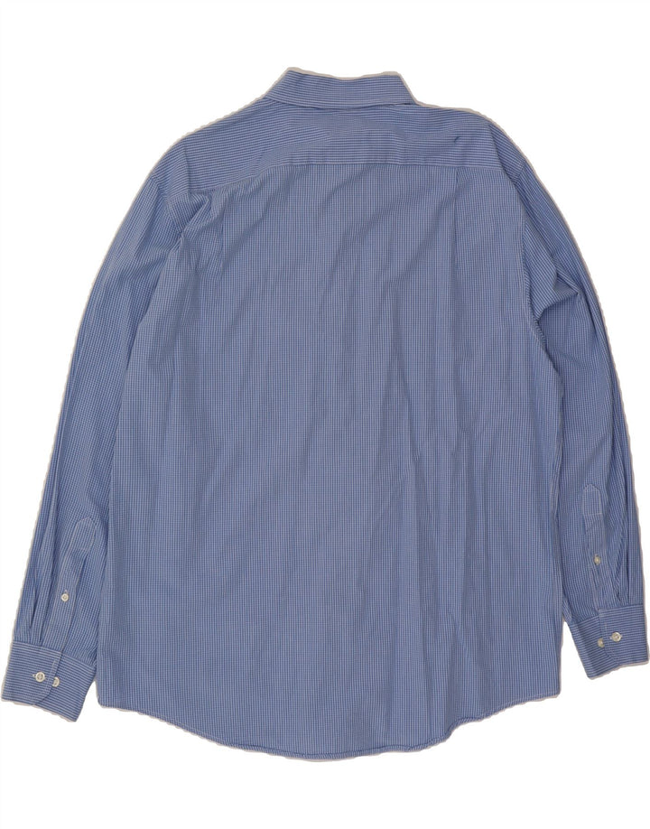 IZOD Mens Shirt Large Blue Check Cotton Vintage Izod and Second-Hand Izod from Messina Hembry 