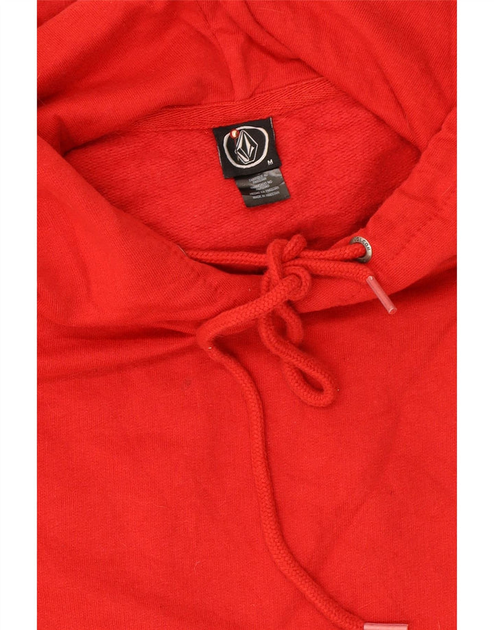 VOLCOM Mens Graphic Hoodie Jumper Medium Red Cotton Vintage Volcom and Second-Hand Volcom from Messina Hembry 
