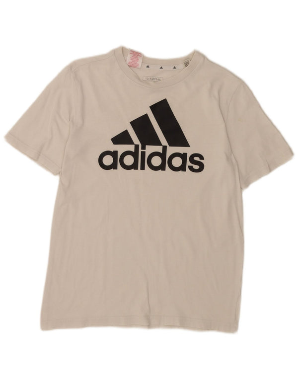 Adidas piger grafisk t-shirt top 13-14 år hvid