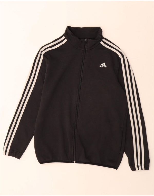 Adidas piger træningsdragt topjakke 13-14 år sort bomuld
