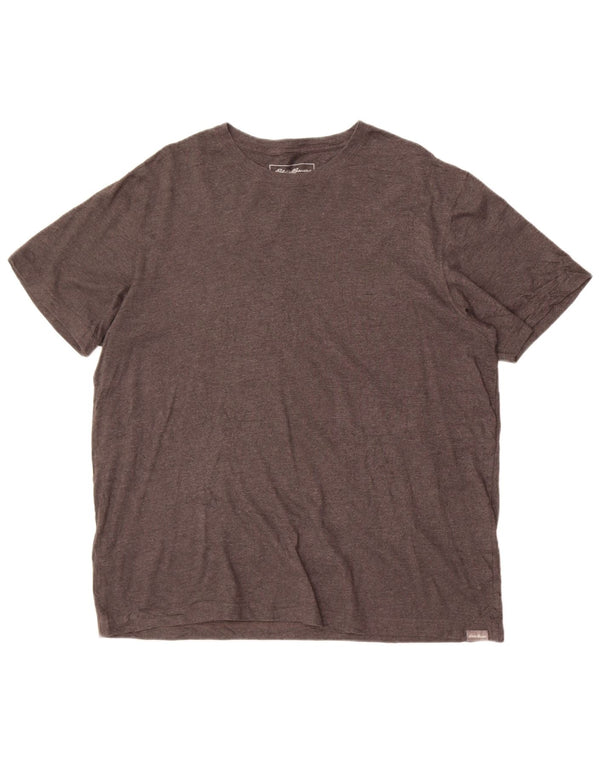 Eddie Bauer Mens T-Shirt Top Large Grey Cotton