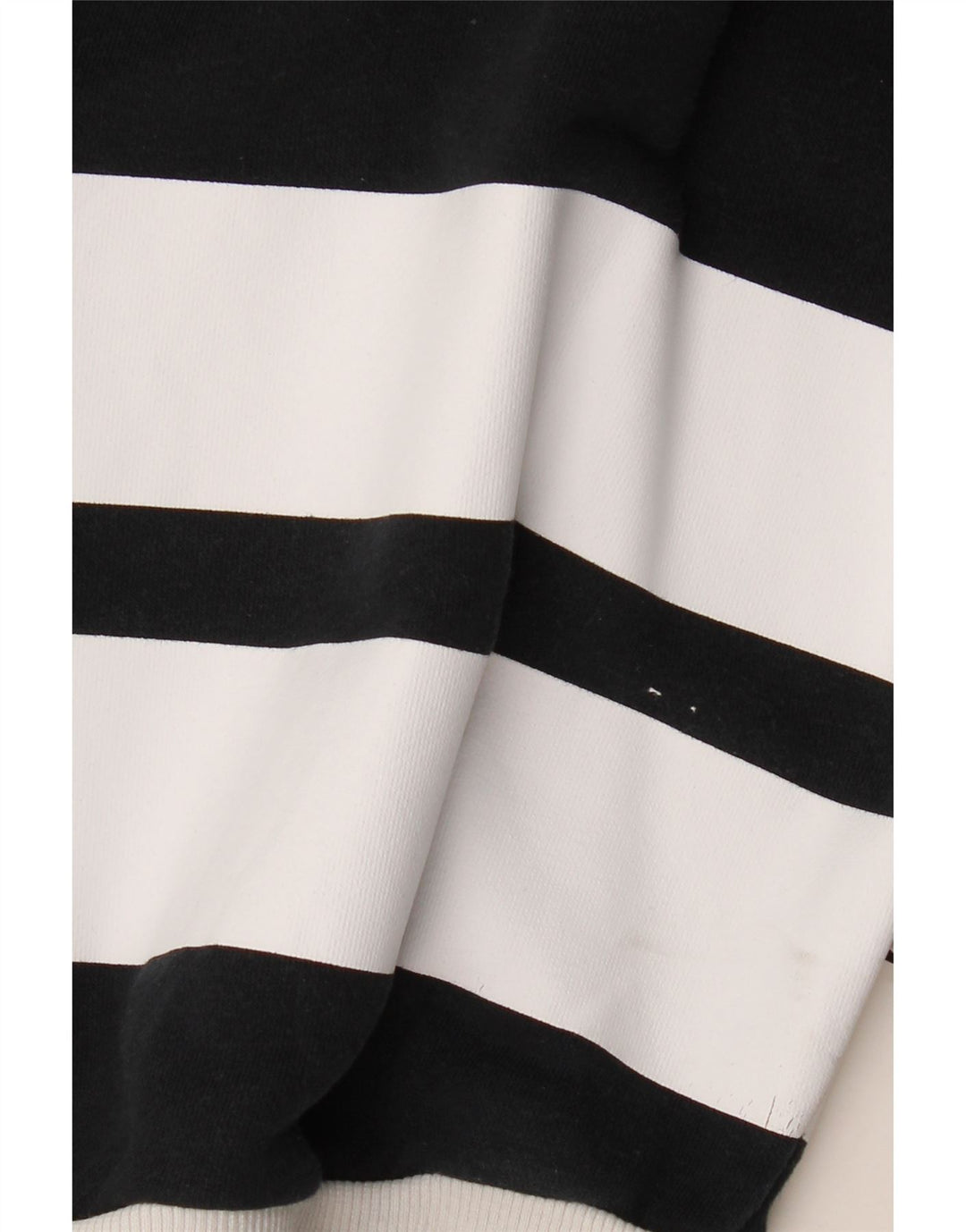 ADIDAS Grafisk Oversized Sweatshirt Jumper UK 6 XS Sort Stribet