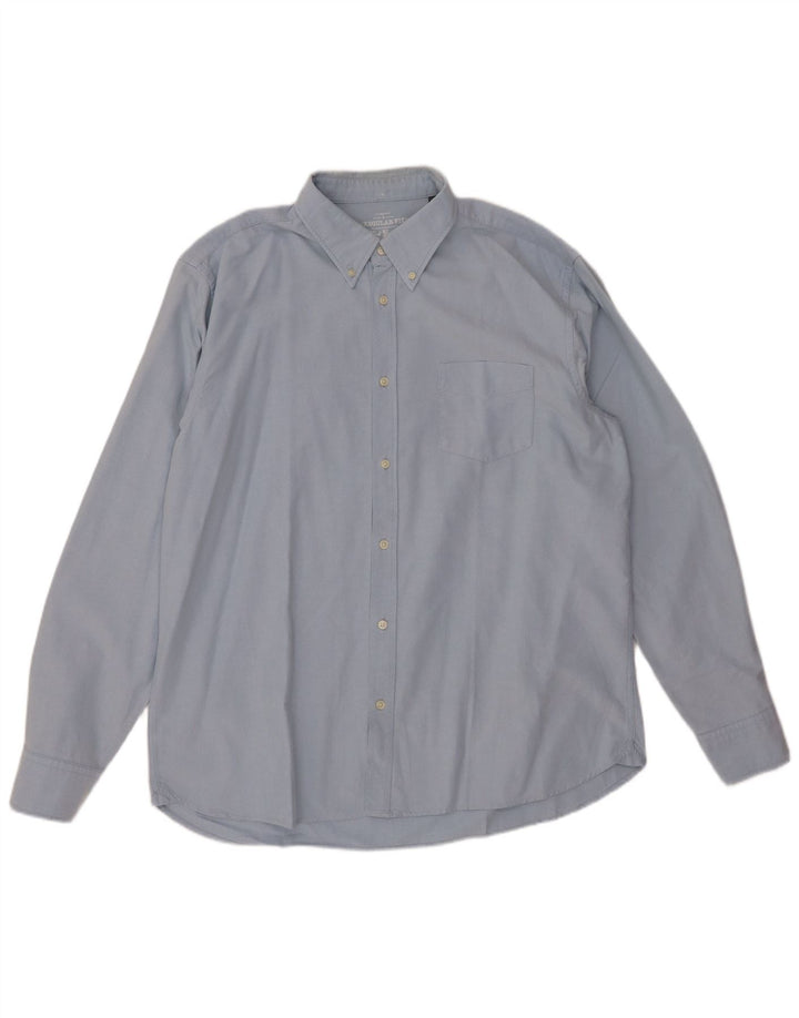 OVS Herre Sun Faded Regular Fit skjorte 2XL Blå