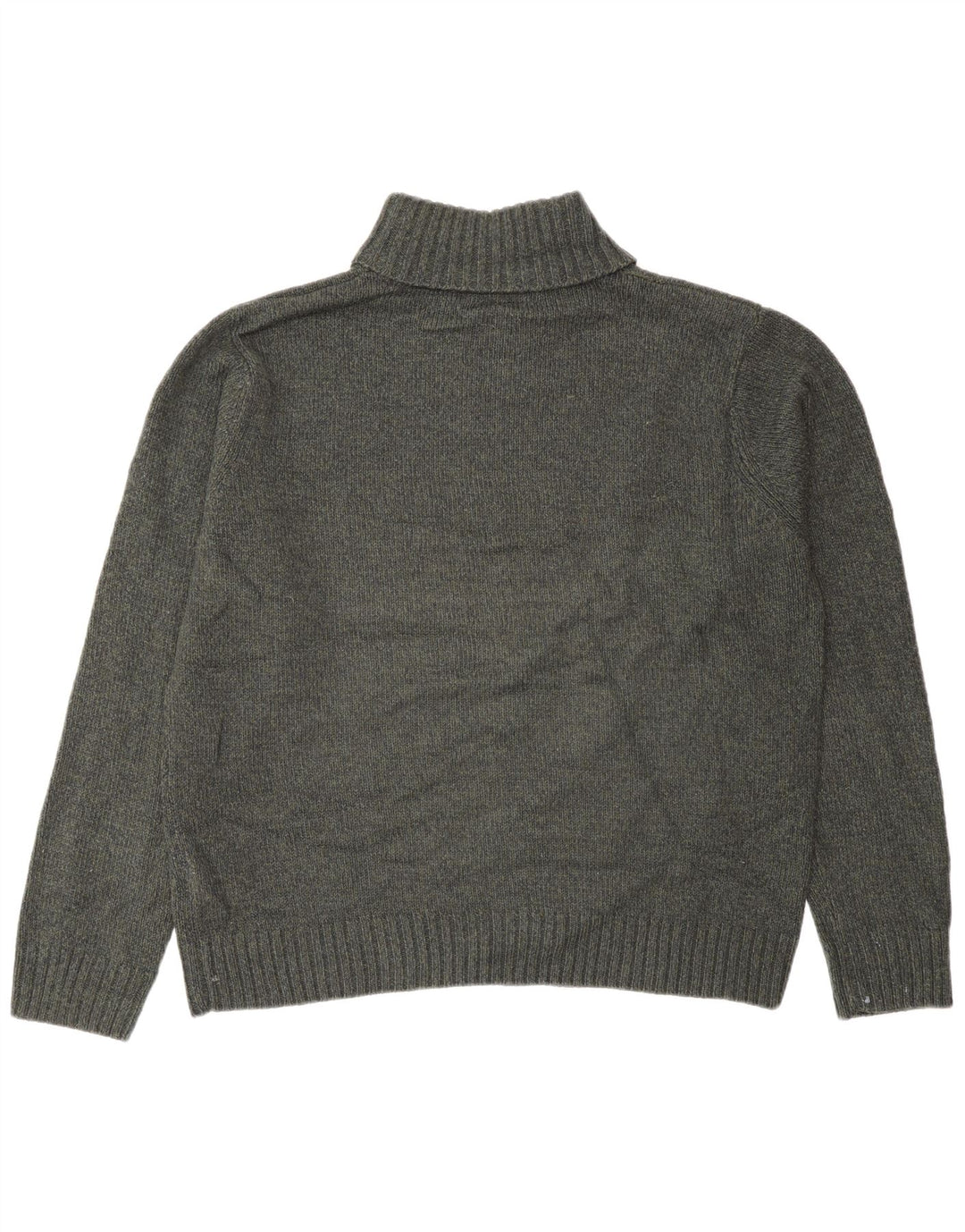 Marks & Spencer Herre Roll Neck Jumper Sweater Stor Grøn Akryl
