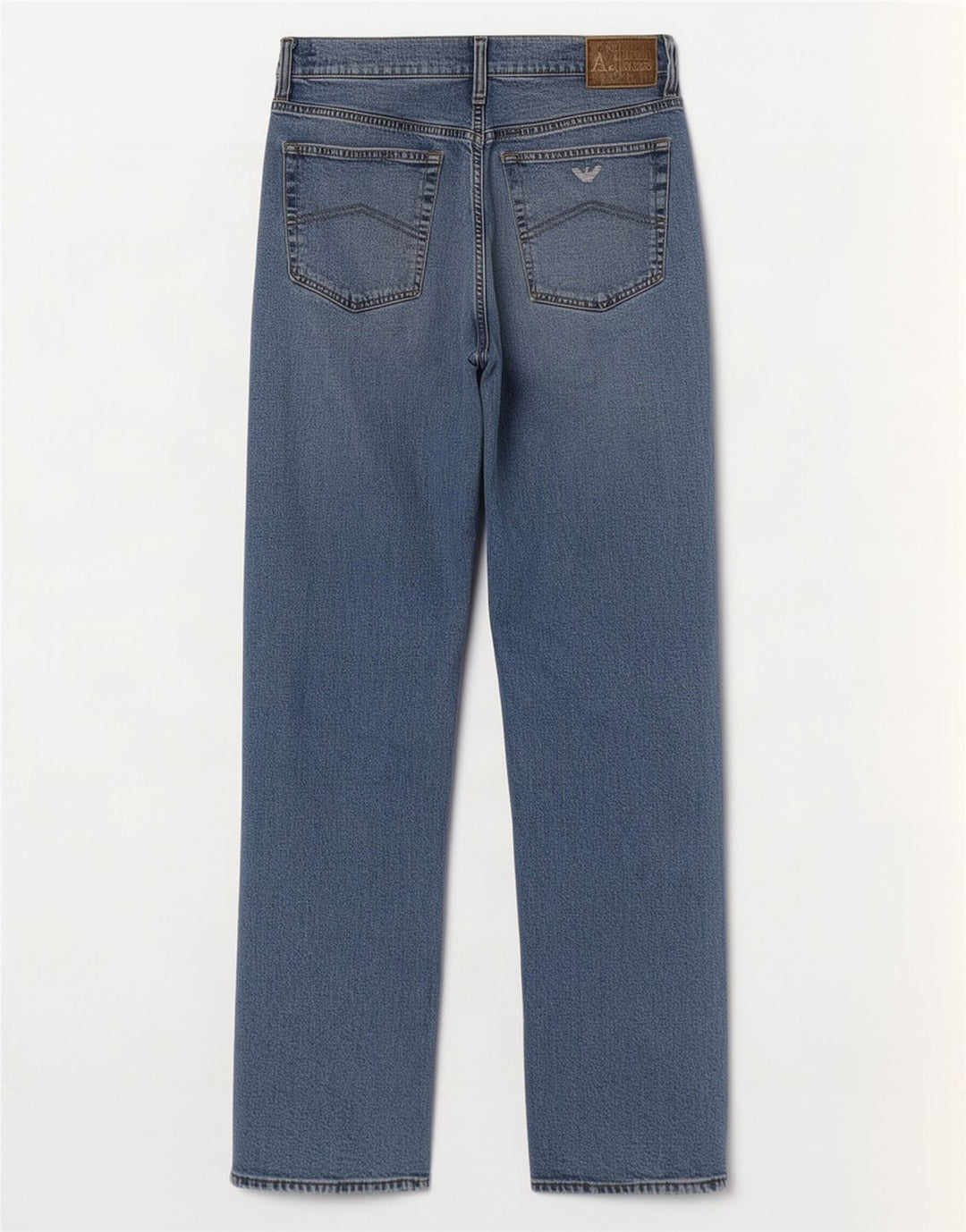 Armani Straight Jeans til mænd W32 L32 Blå bomuld
