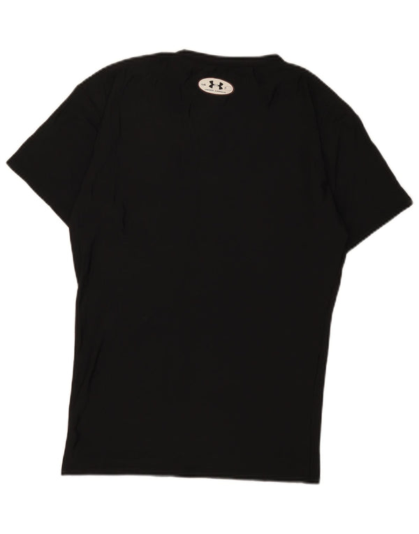 Under Armour Herre T-Shirt Top Lille Sort Bomuld