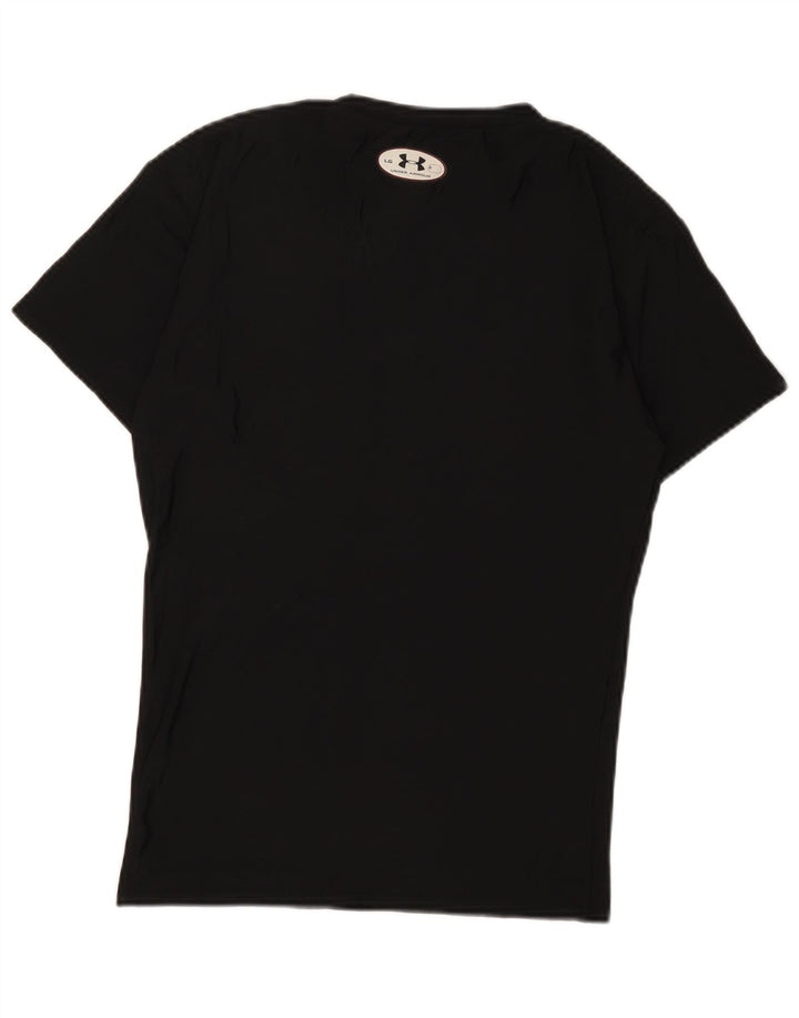 Under Armour Herre T-Shirt Top Lille Sort Bomuld