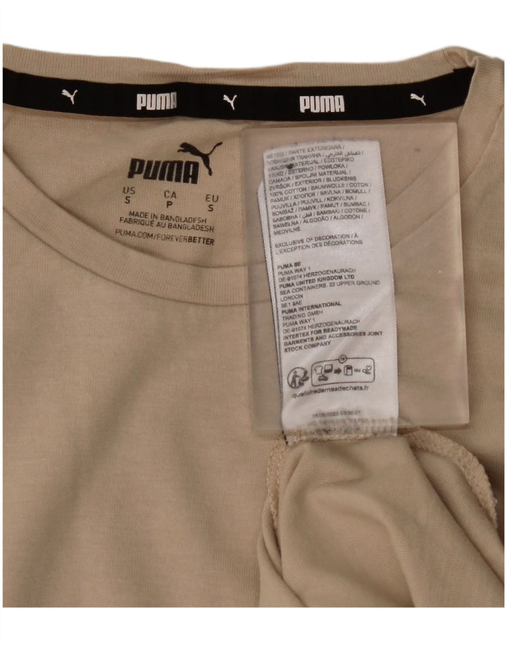 PUMA T-shirt top til kvinder DK 10 Lille beige bomuld