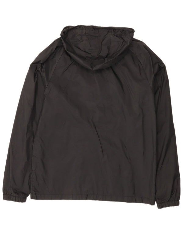 Nike Regnjakke med hætte til kvinder UK 38 Medium Sort Nylon Sports
