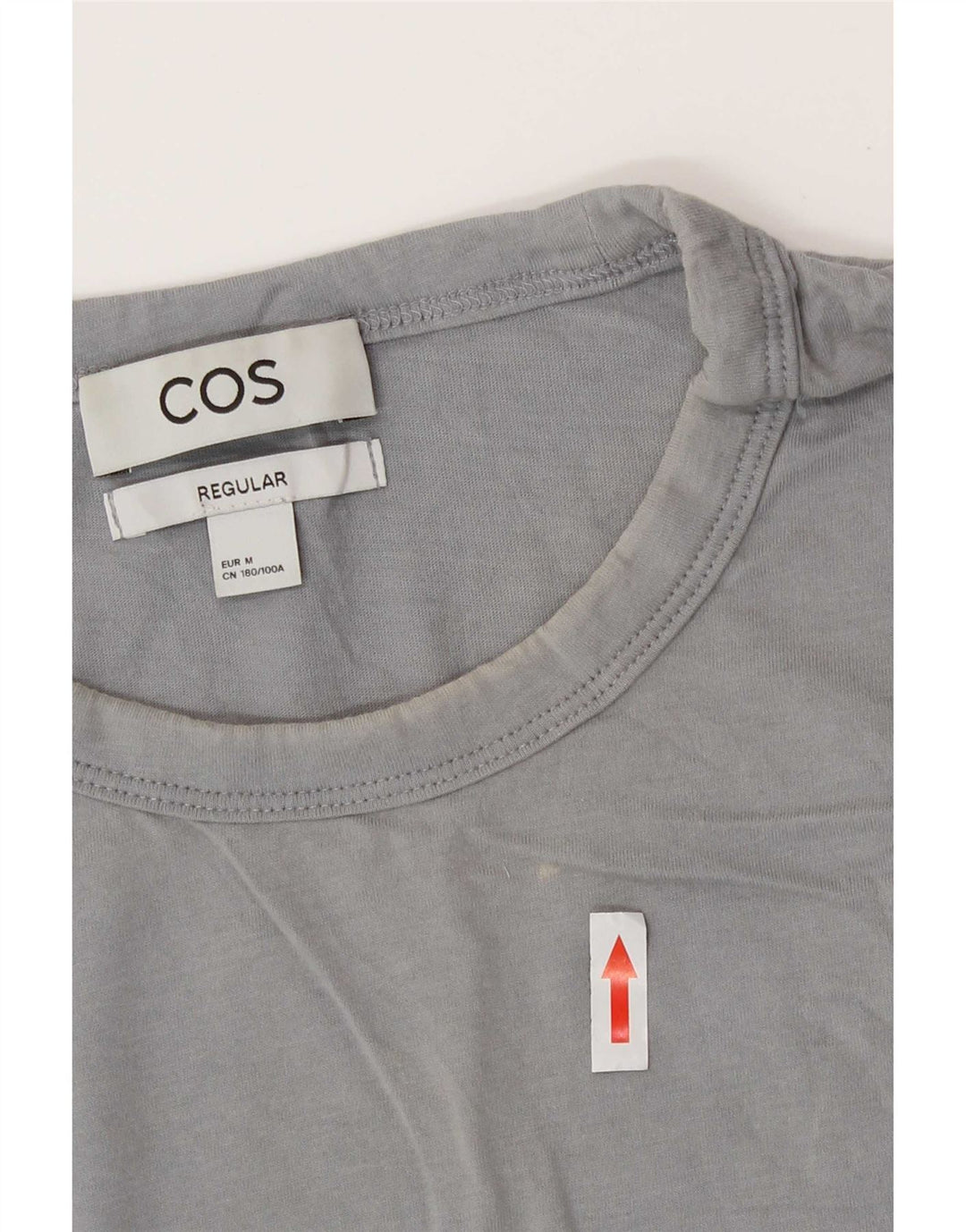 Cos Herre Regular T-Shirt Top Medium Grå