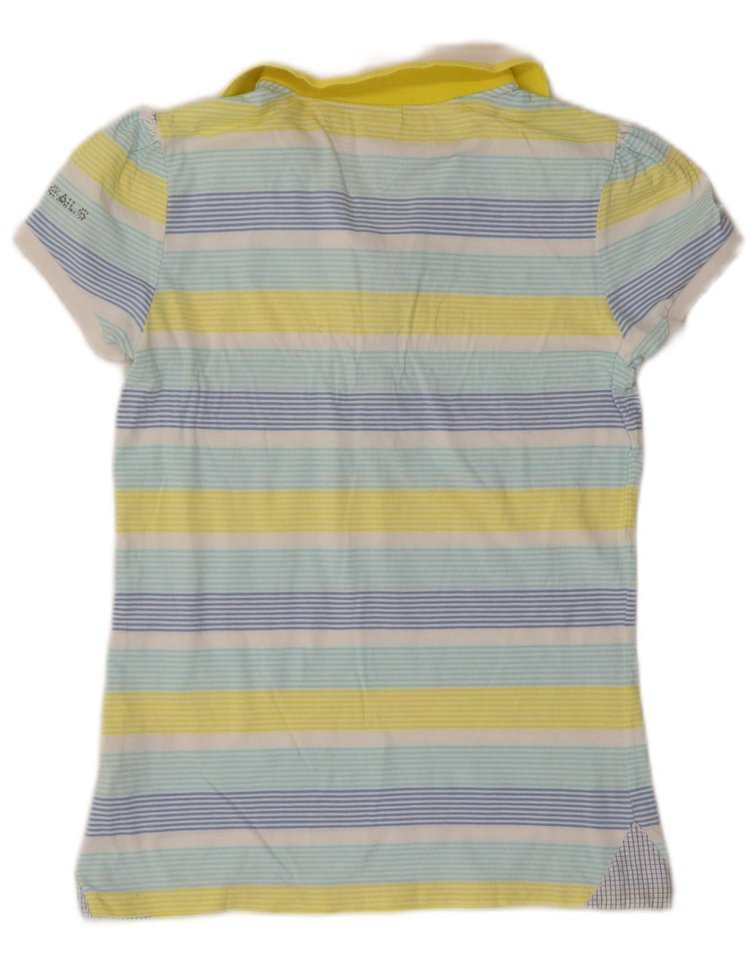 North Sails Dame Polo Shirt UK 12 Medium Flerfarvet Stribet Bomuld