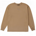 Zara Dame Oversized Top Langærmet Medium Beige Bomuld