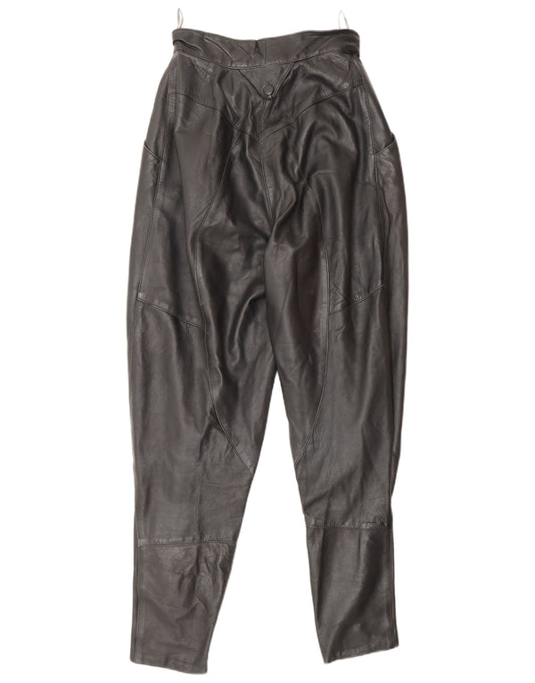 Vintage kvinders højtaljede bukser EU 36 Small W26 L30 Sort