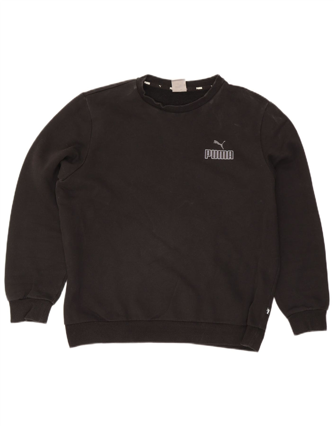 Puma Herre Sweatshirt Jumper Stor Sort Bomuld