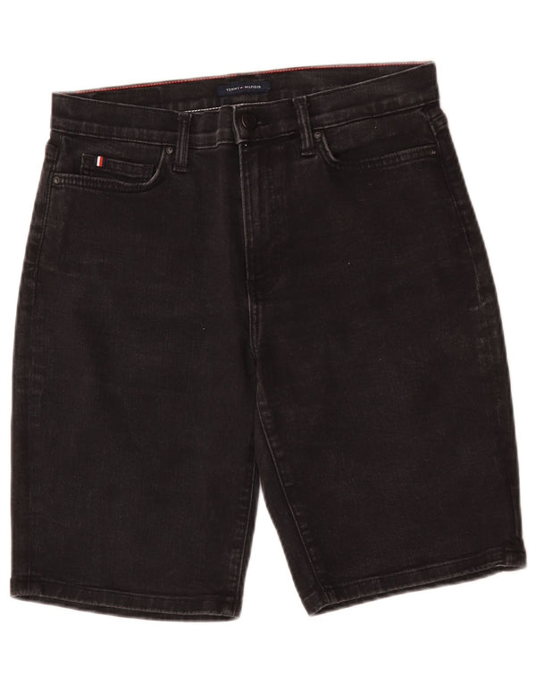 Tommy Hilfiger Dame Bermuda Slim Denim Shorts W29 Medium Sort Bomuld