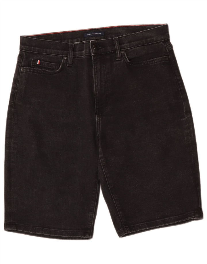 Tommy Hilfiger Dame Bermuda Slim Denim Shorts W29 Medium Sort Bomuld